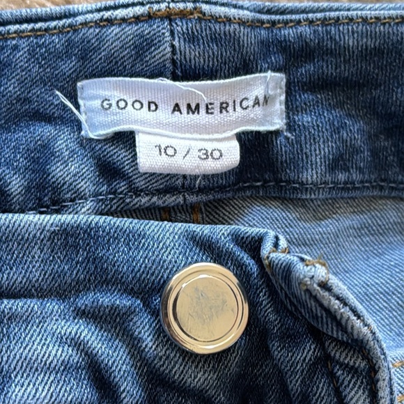 Good American good legs gw873t blue skinny jeans women's size 10/30 - Picture 7 of 14